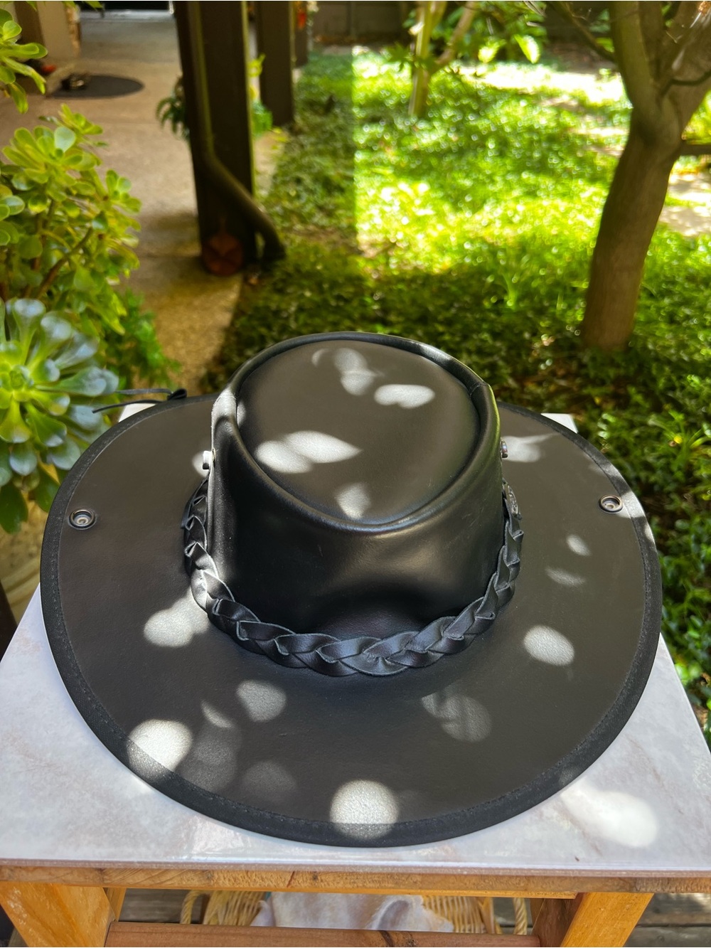 Hand Crafted Coastline Hat Co. Black Outback Hat - Picture 2 of 11